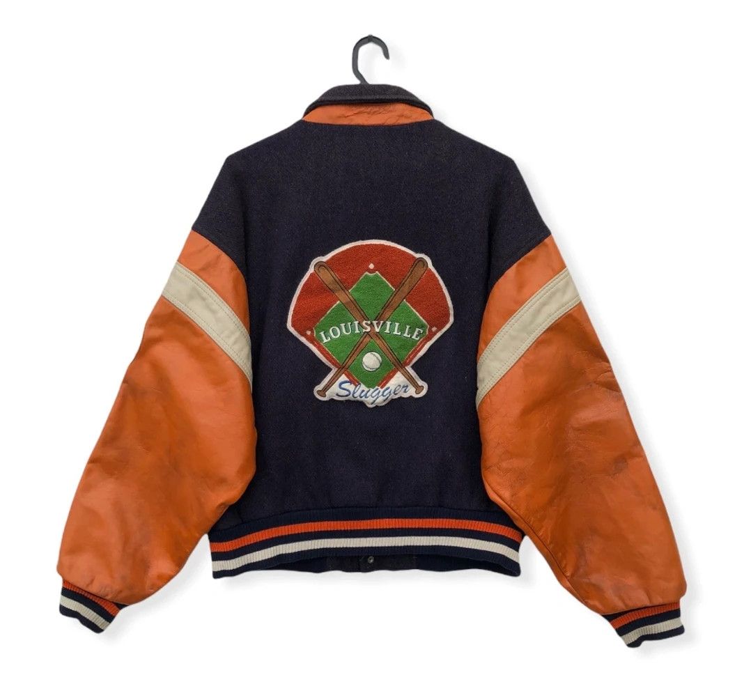 image of vintage 90’S Louisville Slugger Wool/leather Varsity in Mix, Men's (Size Large)