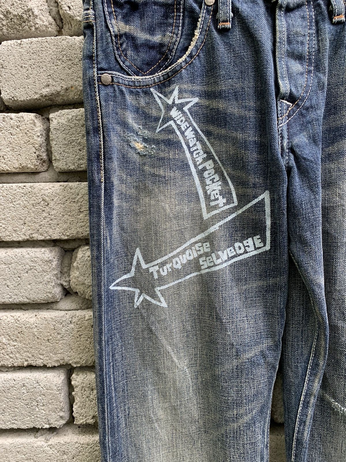 Levi's × Vintage Levis Red Tab Distressed selvedge denim pants Size US 29 - 11 Thumbnail