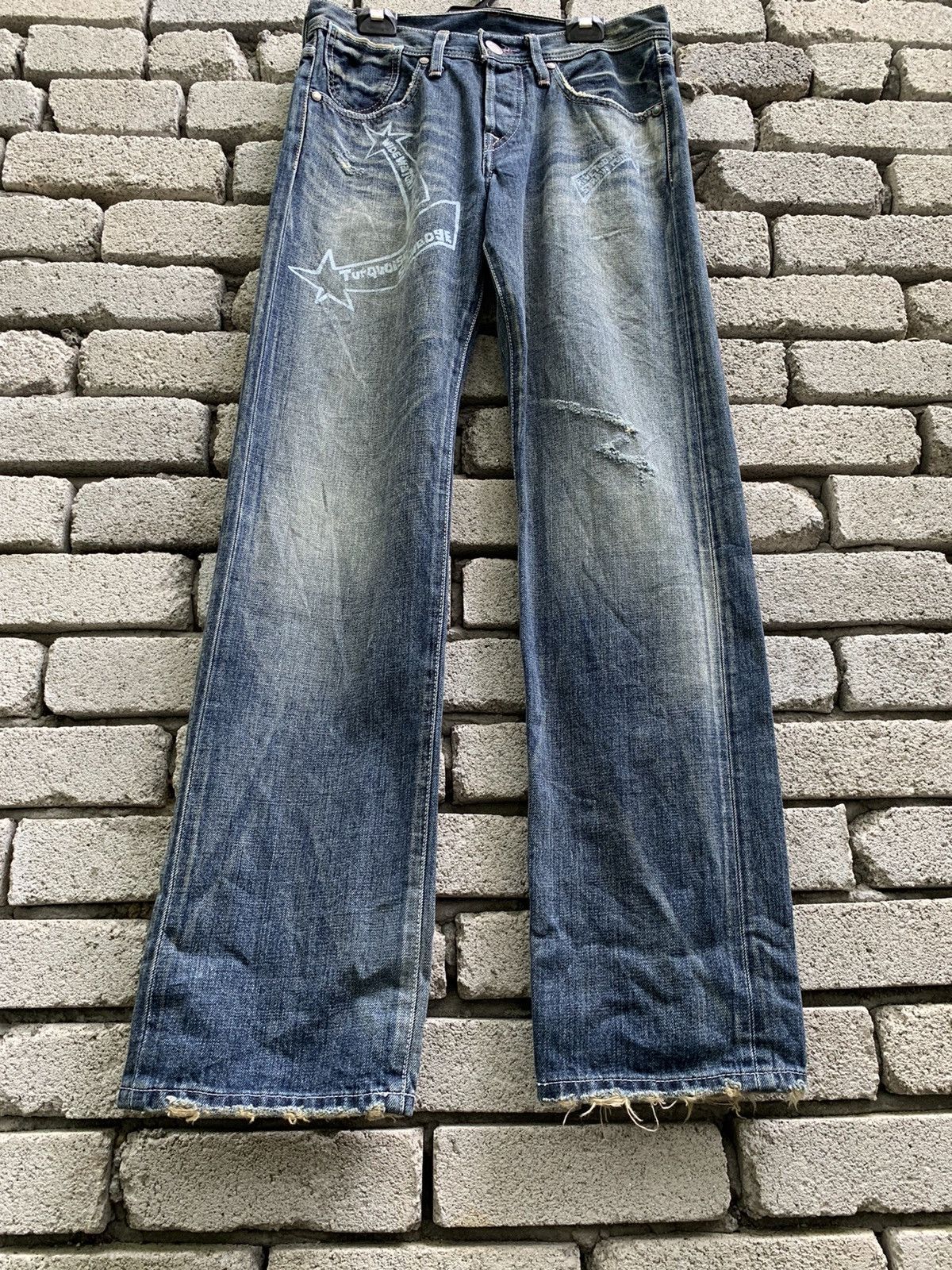 Levi's × Vintage Levis Red Tab Distressed selvedge denim pants Size US 29 - 8 Thumbnail