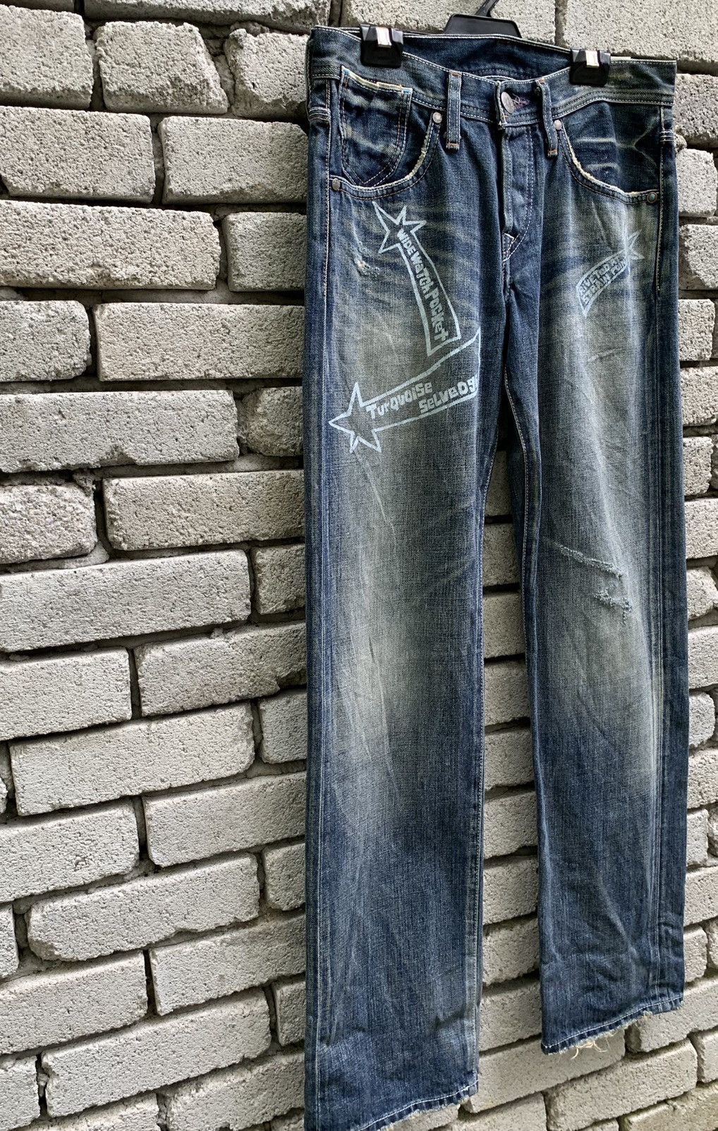 Levi's × Vintage Levis Red Tab Distressed selvedge denim pants Size US 29 - 3 Thumbnail