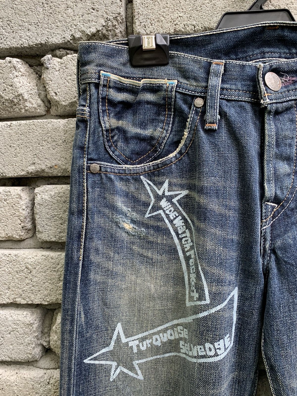Levi's × Vintage Levis Red Tab Distressed selvedge denim pants Size US 29 - 13 Thumbnail