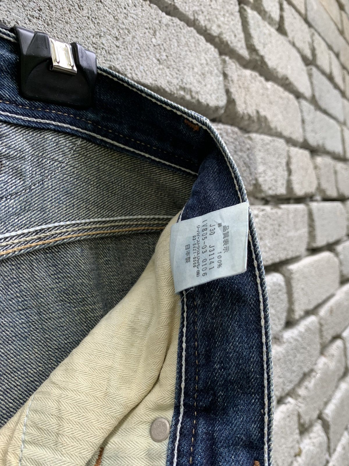 Levi's × Vintage Levis Red Tab Distressed selvedge denim pants Size US 29 - 25 Thumbnail