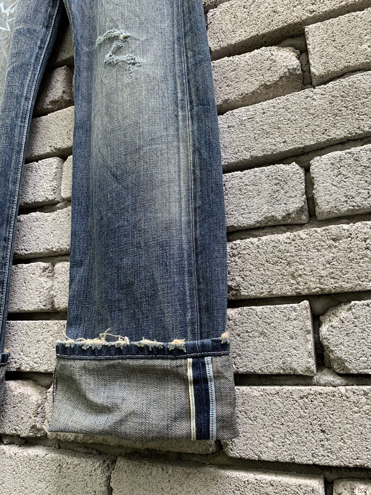 Levi's × Vintage Levis Red Tab Distressed selvedge denim pants Size US 29 - 22 Thumbnail