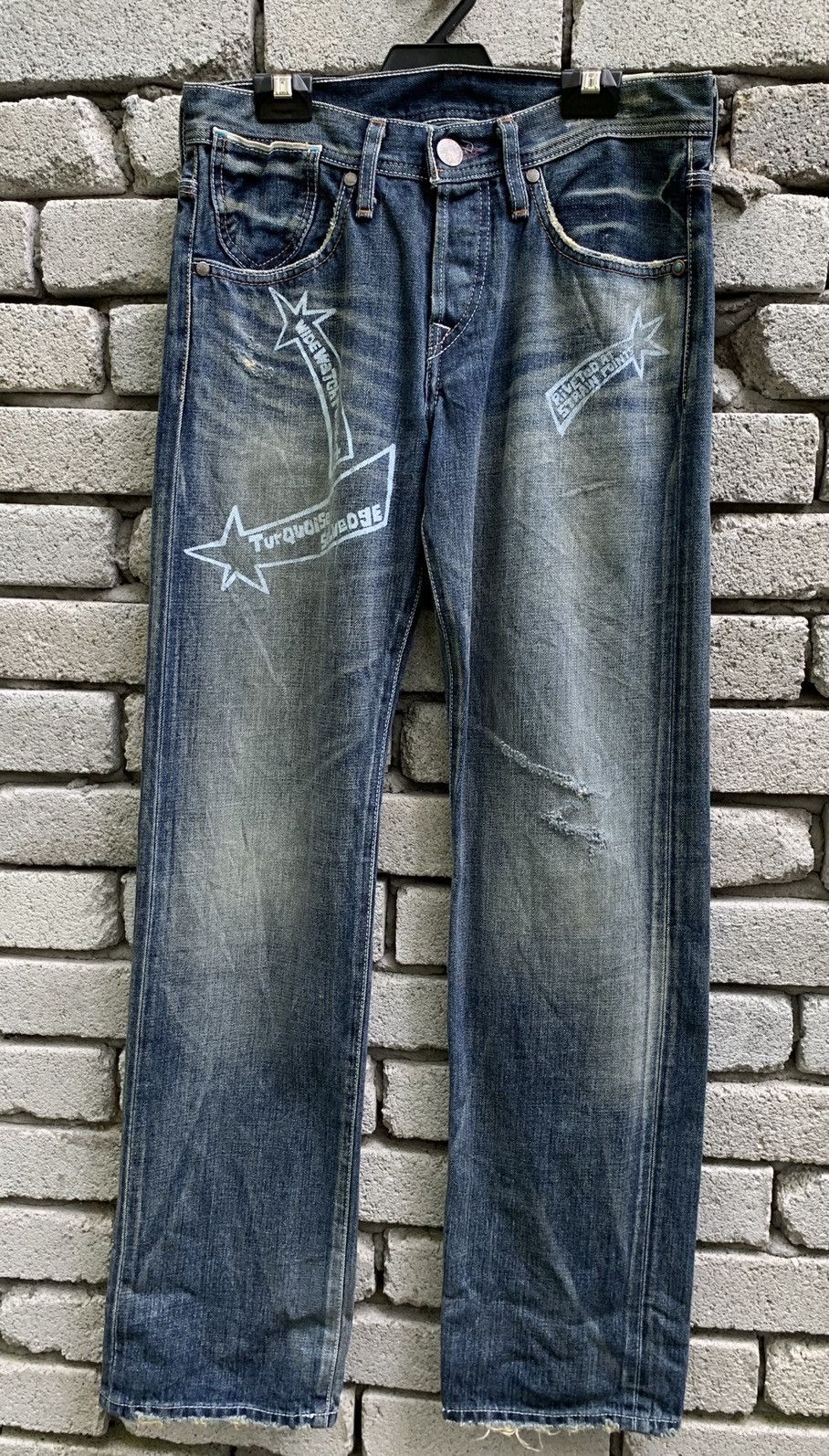 Levi's × Vintage Levis Red Tab Distressed selvedge denim pants Size US 29 - 2 Thumbnail