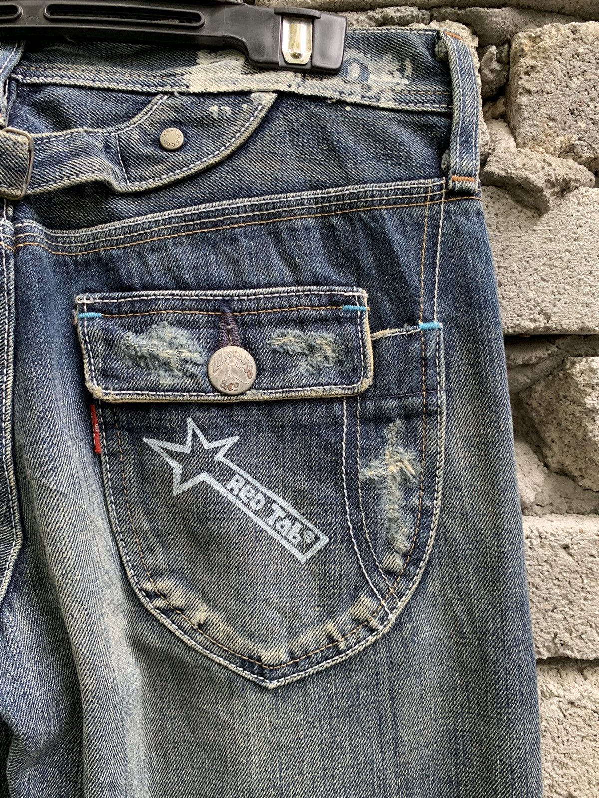 Levi's × Vintage Levis Red Tab Distressed selvedge denim pants Size US 29 - 15 Thumbnail