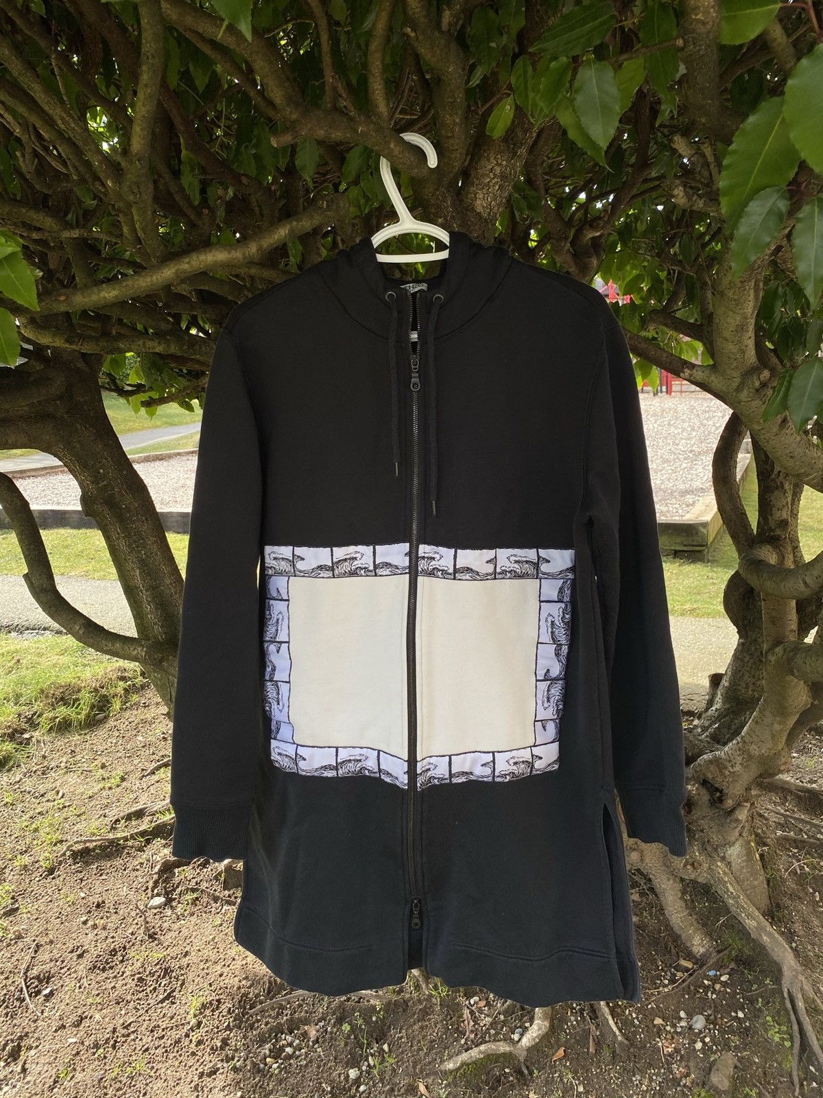 Japanese Brand × Kenzo KENZO FRAME WAVE HOODIE Size US M / EU 48-50 / 2 - 1 Thumbnail