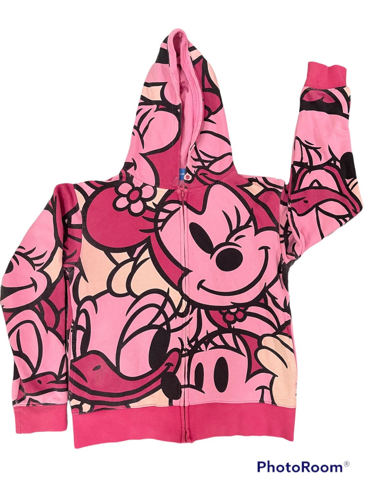 Disney × Japanese Brand × Mickey Inc Very Rare Mickey & Minnie Mouse Overprint Hoodie Size US S / EU 44-46 / 1 - 1 Thumbnail