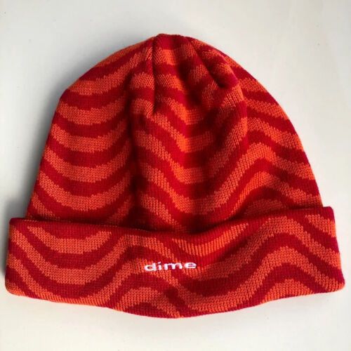 Dime Vintage Dime WAVE Beanie RED Size ONE SIZE - 1 Thumbnail