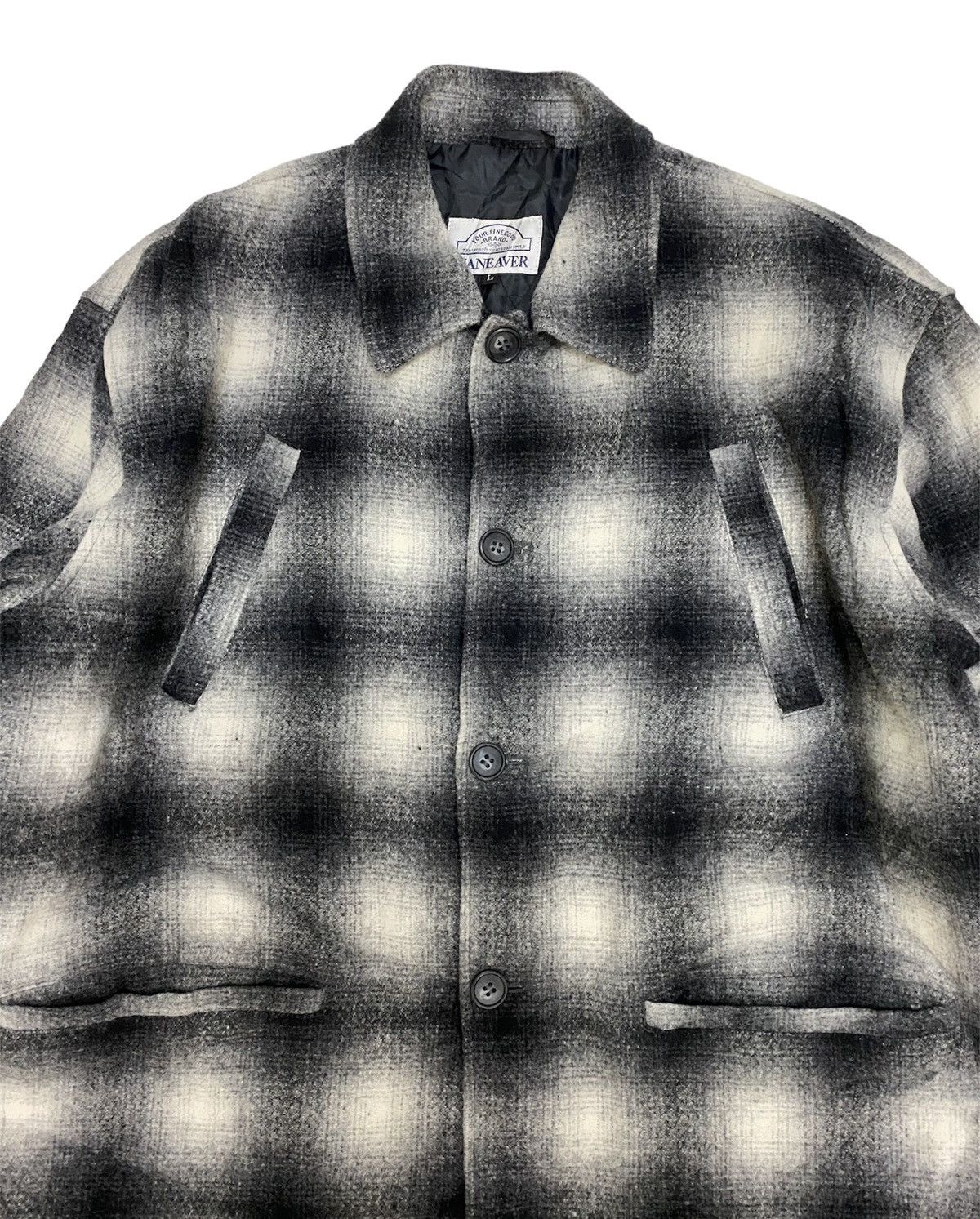 Flannel Vintage Japanese Maneaver Shadow Wool Flannel Jacket Size US L / EU 52-54 / 3 - 3 Thumbnail