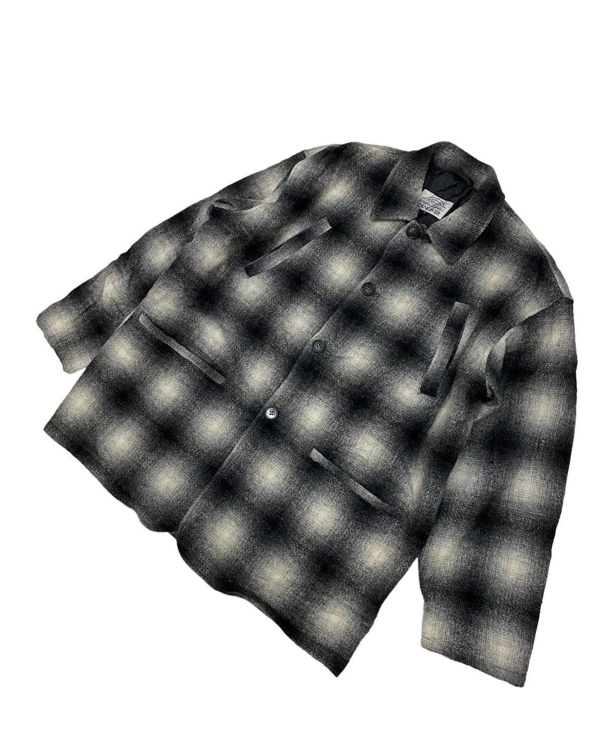 Flannel Vintage Japanese Maneaver Shadow Wool Flannel Jacket Size US L / EU 52-54 / 3 - 2 Thumbnail