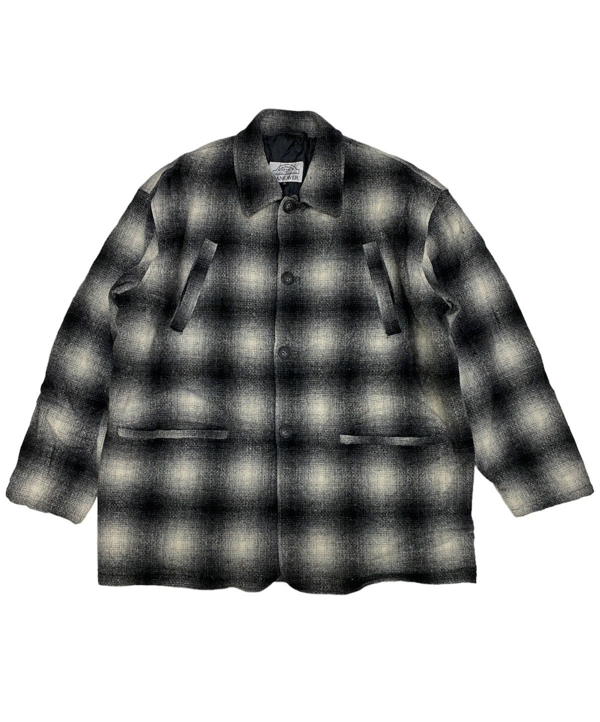 Flannel Vintage Japanese Maneaver Shadow Wool Flannel Jacket Size US L / EU 52-54 / 3 - 1 Thumbnail