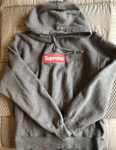 Supremearchive Supreme Grey / Grey Box Logo Hoodie (2003) (WORN)