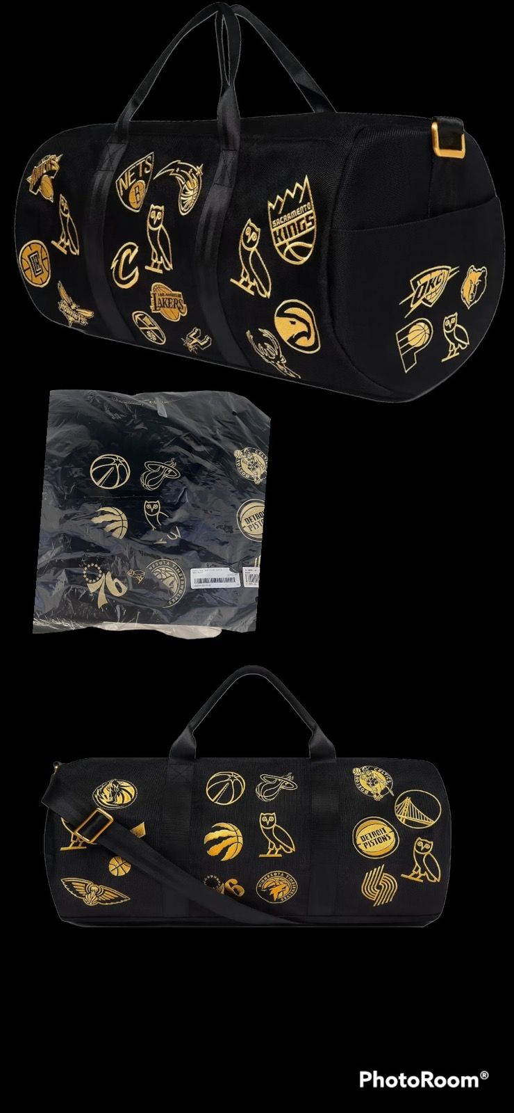 OVO NBA Team Icons Duffle Bag Black