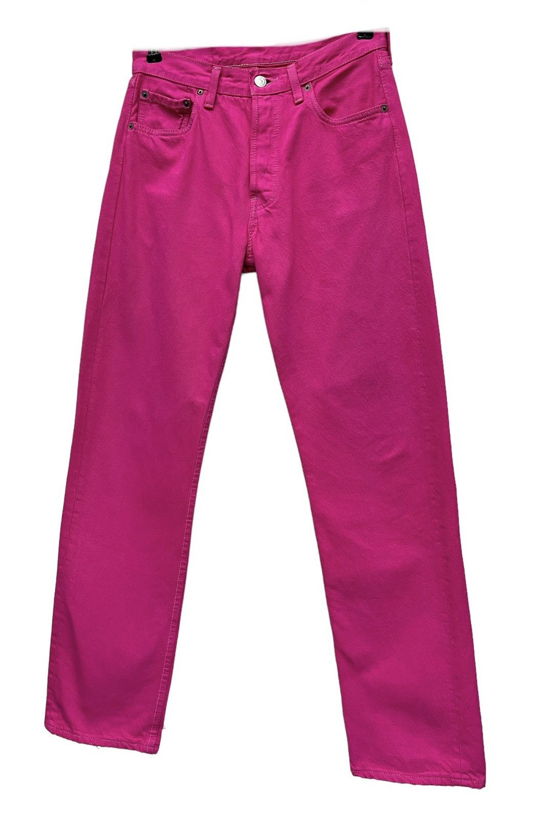 Levi's Vintage Clothing 🔥VERY RARE🔥Vintage 90’s Levi’s 501 HOT PINK Made In USA Size US 28 / EU 44 - 1 Thumbnail