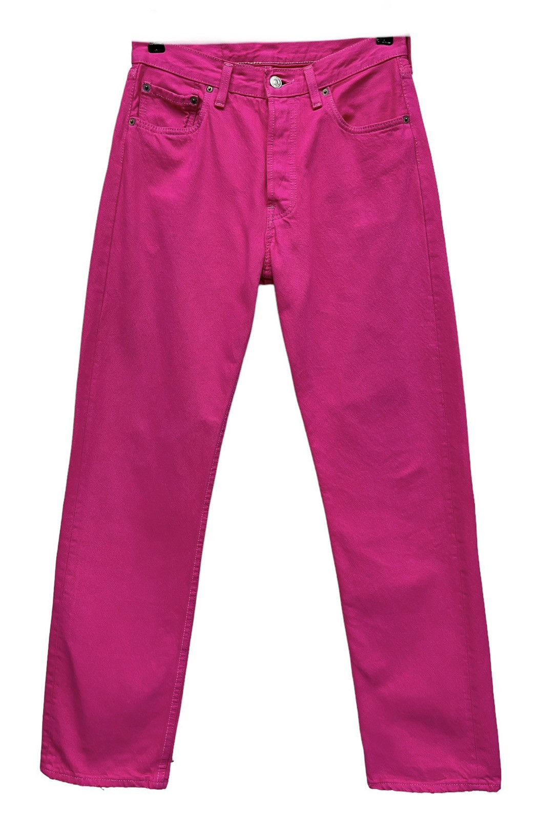 Levi's Vintage Clothing 🔥VERY RARE🔥Vintage 90’s Levi’s 501 HOT PINK Made In USA Size US 28 / EU 44 - 2 Thumbnail