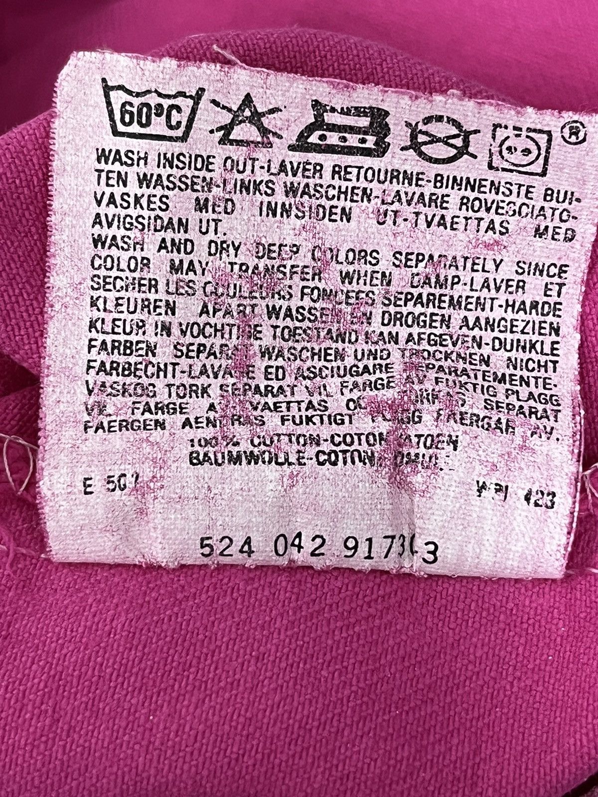 Levi's Vintage Clothing 🔥VERY RARE🔥Vintage 90’s Levi’s 501 HOT PINK Made In USA Size US 28 / EU 44 - 12 Thumbnail