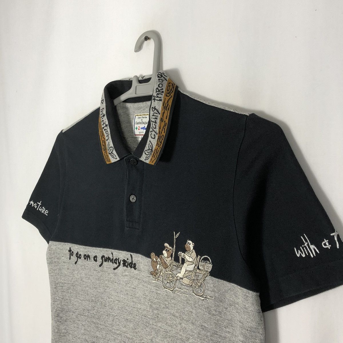 Designer × Jean Charles De Castelbajac × Vintage 🔥Rare🔥Jean Charles De Castelbajac Art Work Polo Shirts Size US S / EU 44-46 / 1 - 7 Thumbnail