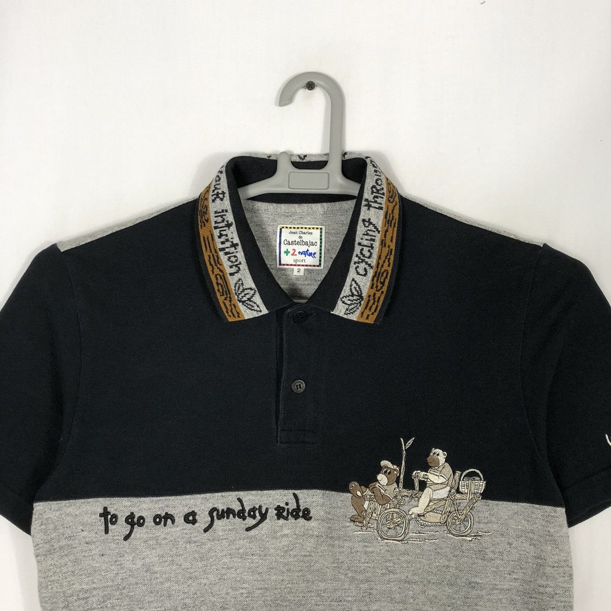 Designer × Jean Charles De Castelbajac × Vintage 🔥Rare🔥Jean Charles De Castelbajac Art Work Polo Shirts Size US S / EU 44-46 / 1 - 2 Thumbnail