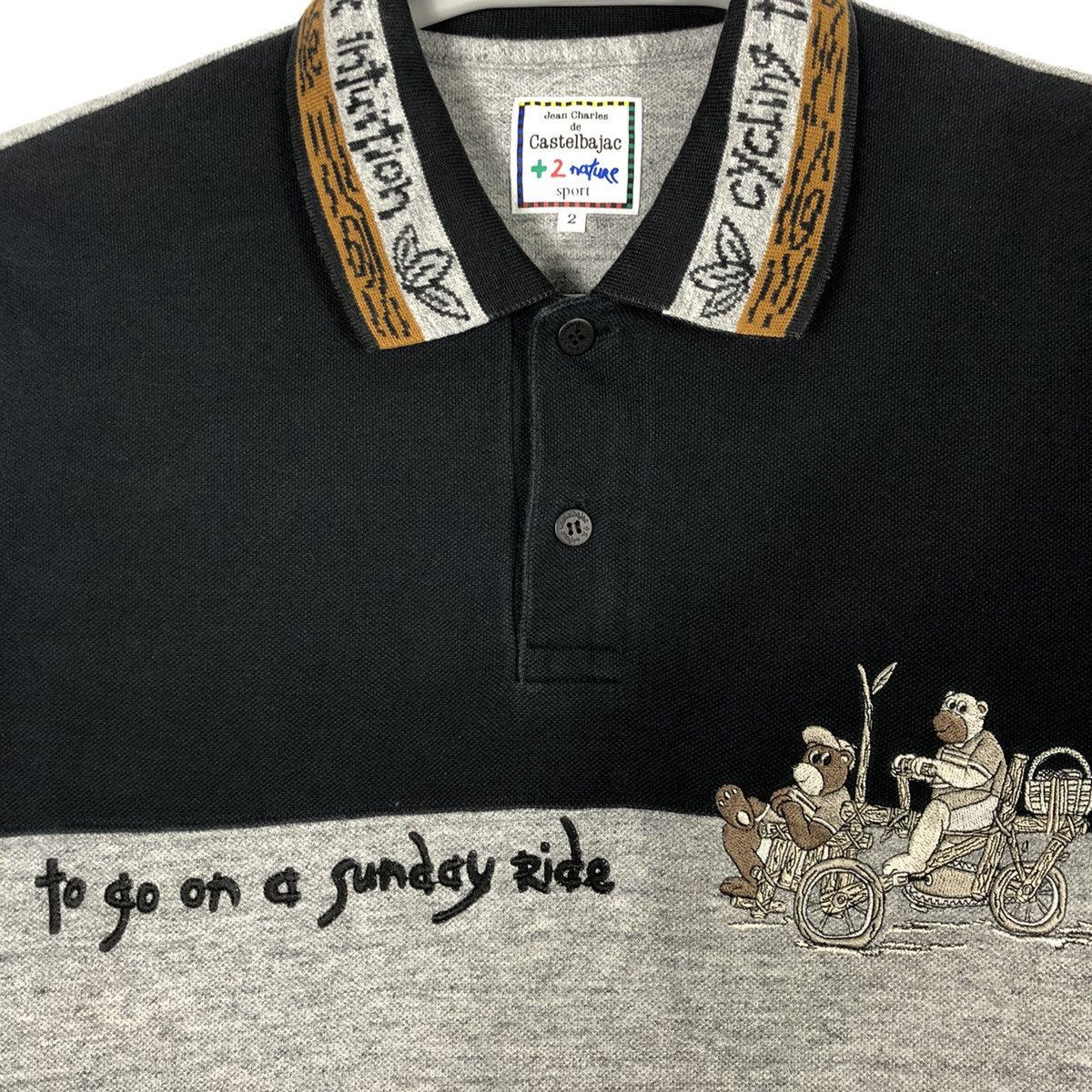 Designer × Jean Charles De Castelbajac × Vintage 🔥Rare🔥Jean Charles De Castelbajac Art Work Polo Shirts Size US S / EU 44-46 / 1 - 4 Thumbnail