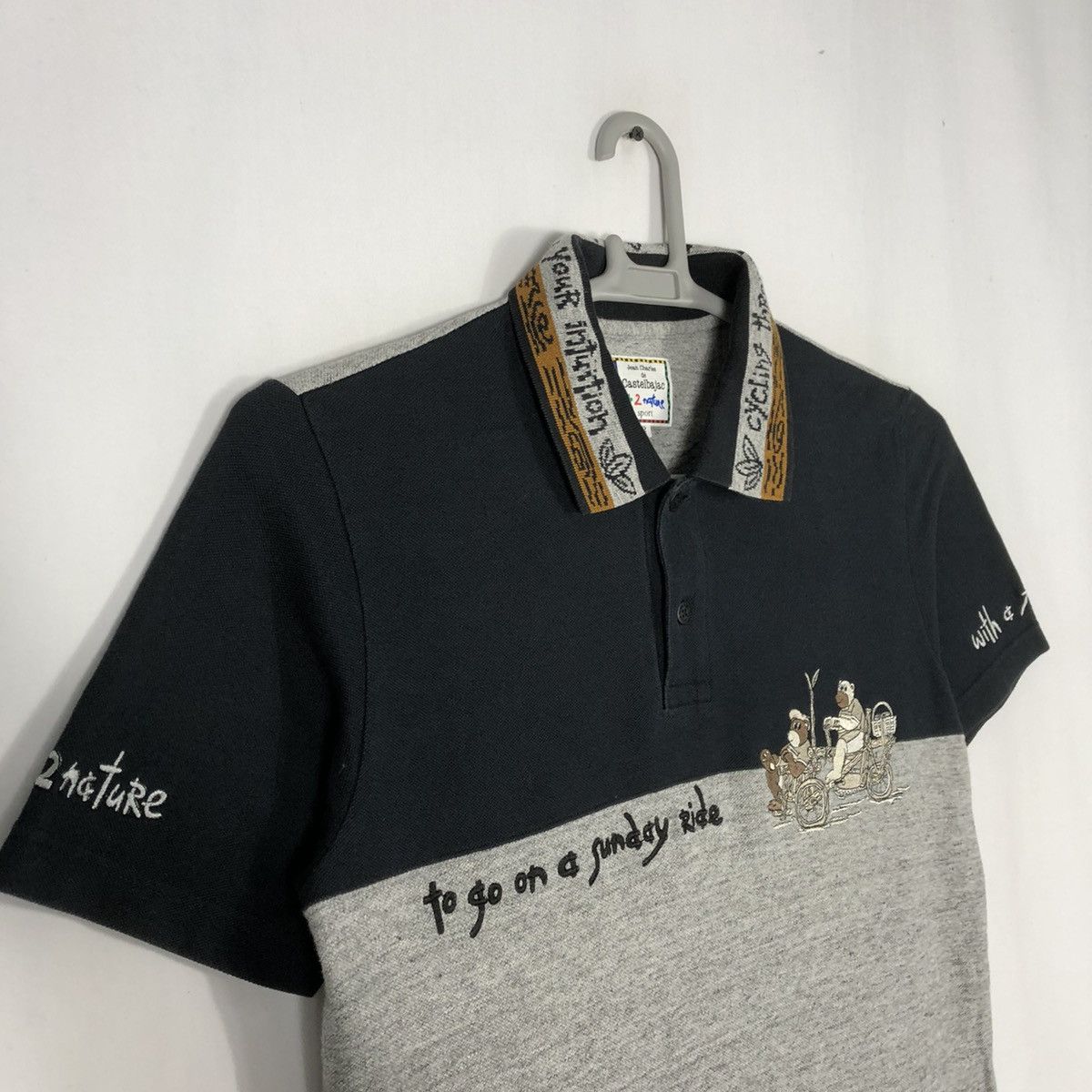 Designer × Jean Charles De Castelbajac × Vintage 🔥Rare🔥Jean Charles De Castelbajac Art Work Polo Shirts Size US S / EU 44-46 / 1 - 9 Thumbnail