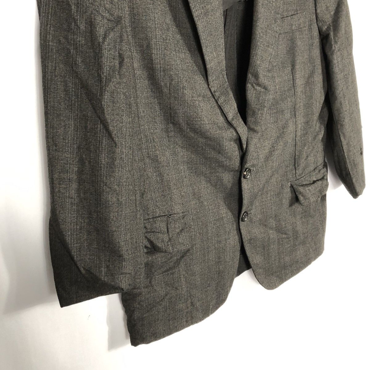 Comme des Garcons × Japanese Brand × Junya Watanabe 🔥🇯🇵AD1993 Comme Des Garcons Homme Wool Linen Suit Blazer Size US S / EU 44-46 / 1 - 8 Thumbnail