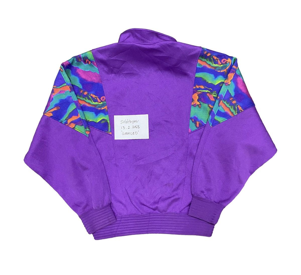 Vintage Kappa Rainbow purple Colourway Sweater