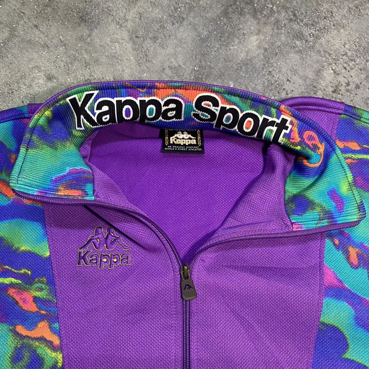 Vintage Kappa Rainbow purple Colourway Sweater