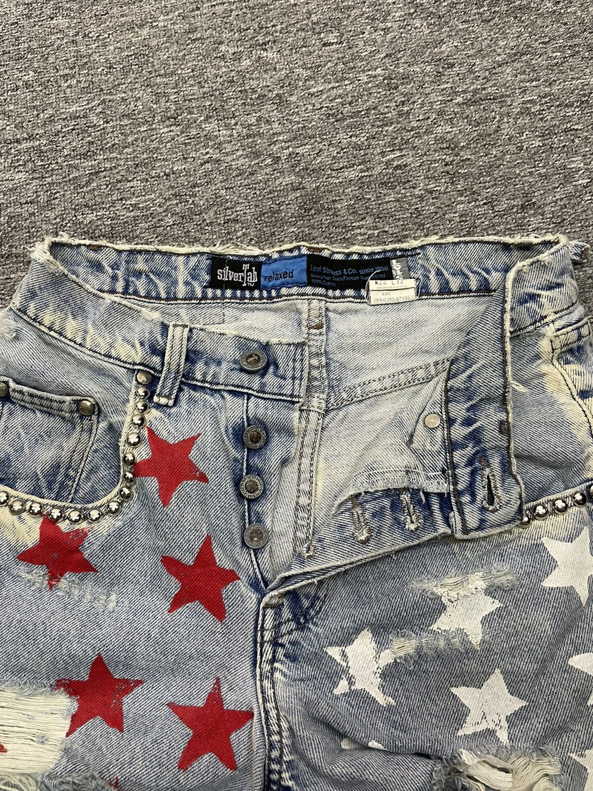 Levi's Vintage 90s Levis Silver Tab Short Jeans Cropped Pant Size 29" - 3 Thumbnail