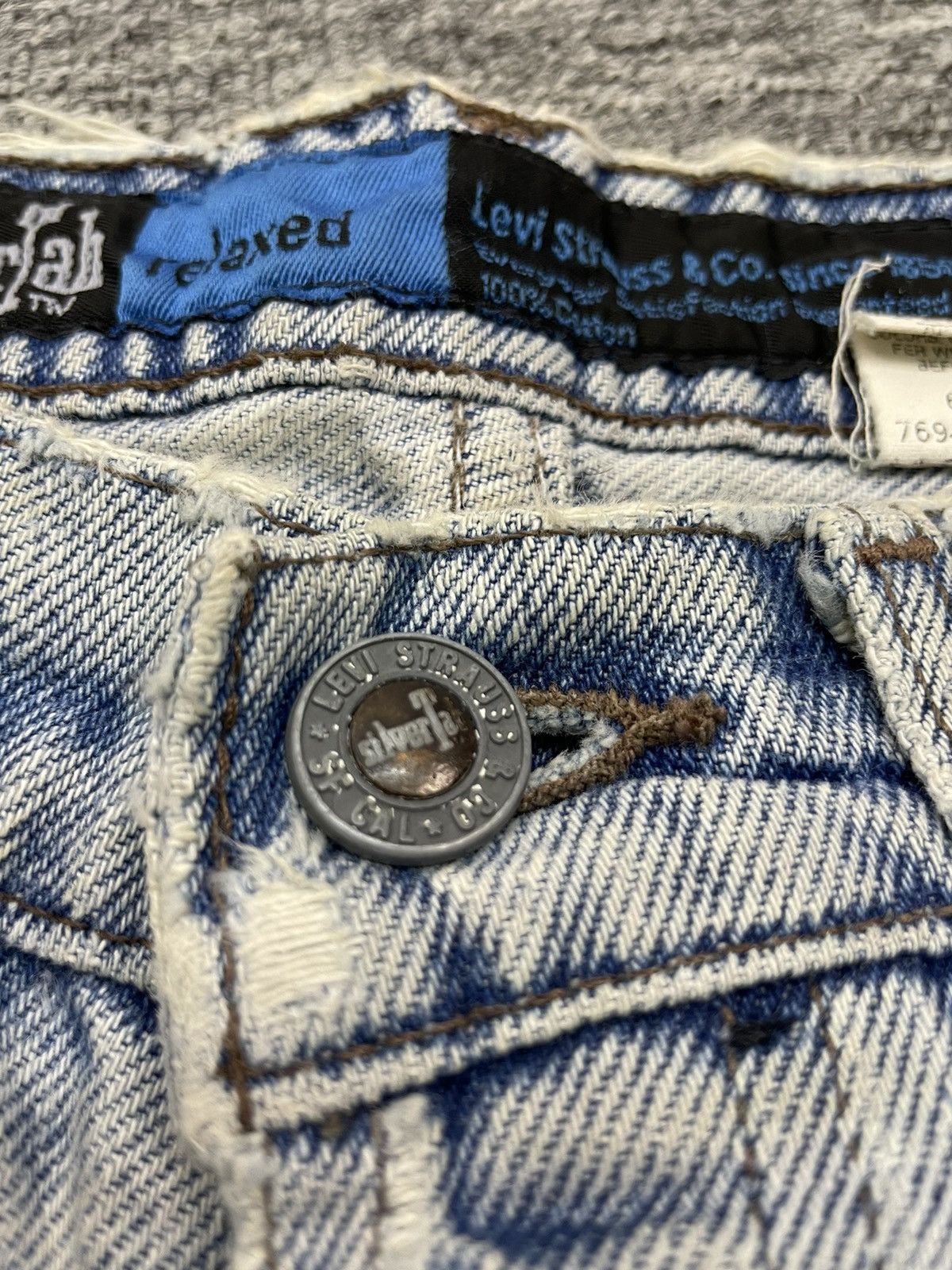 Levi's Vintage 90s Levis Silver Tab Short Jeans Cropped Pant Size 29" - 6 Thumbnail
