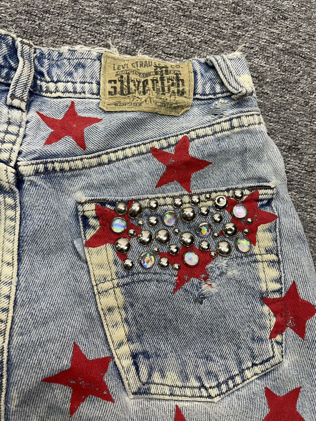 Levi's Vintage 90s Levis Silver Tab Short Jeans Cropped Pant Size 29" - 10 Thumbnail