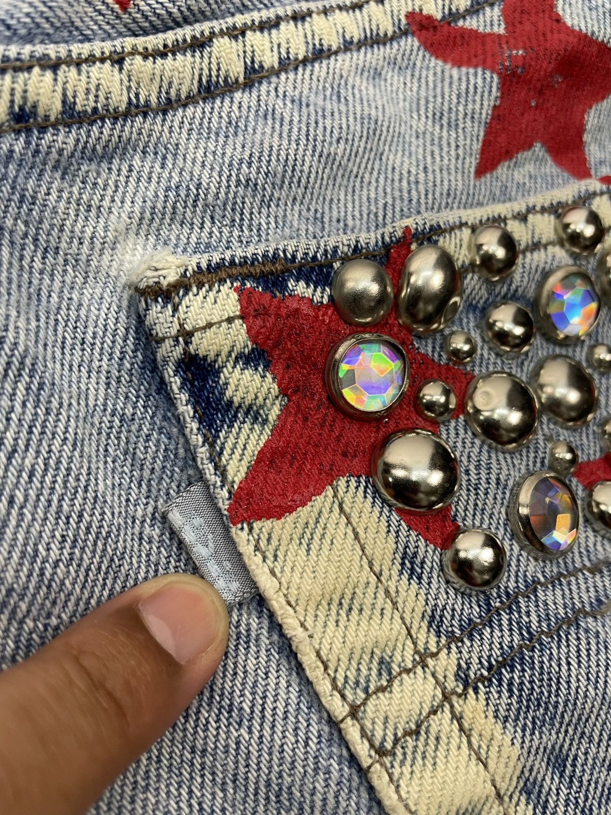 Levi's Vintage 90s Levis Silver Tab Short Jeans Cropped Pant Size 29" - 8 Thumbnail