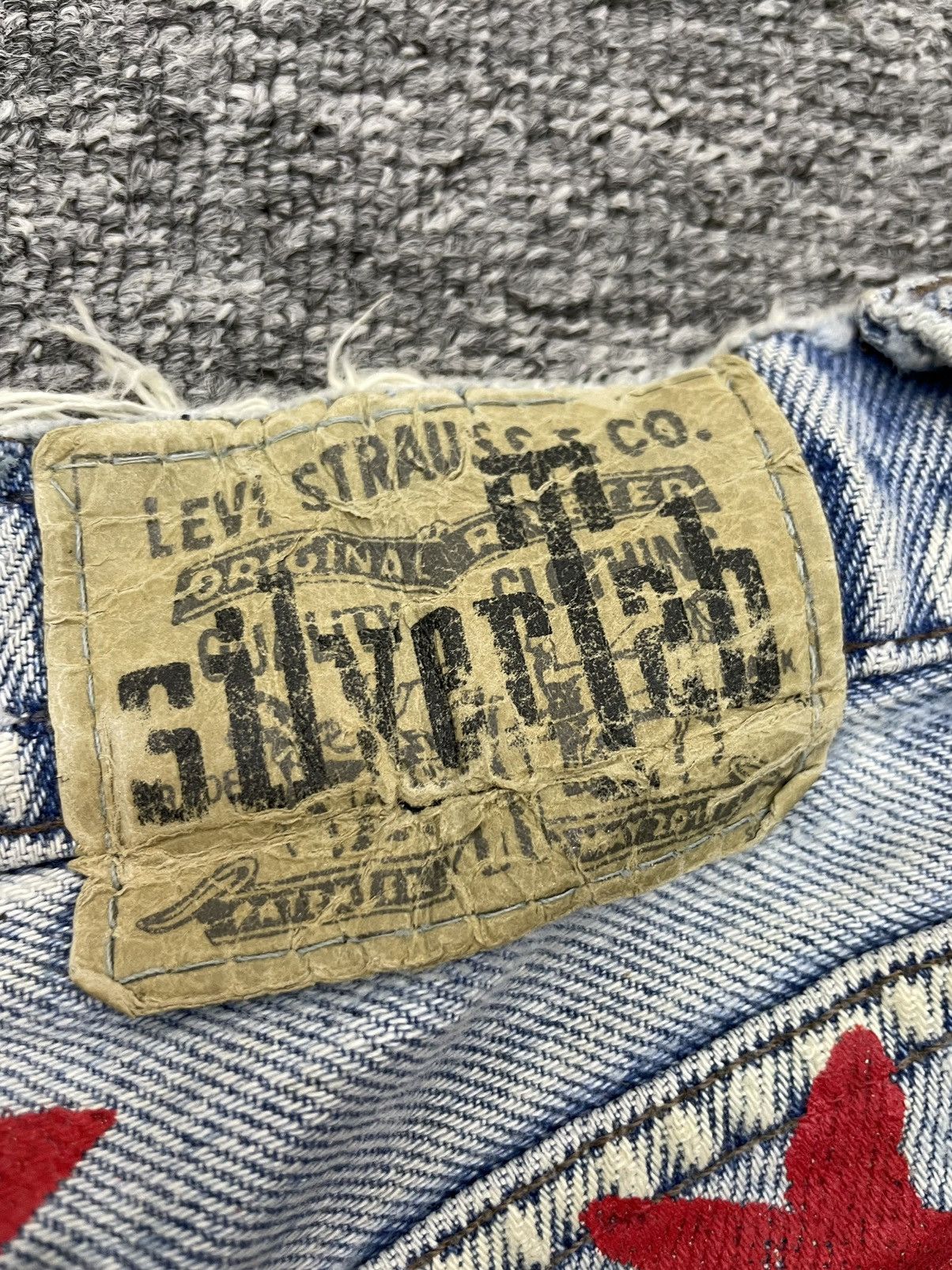 Levi's Vintage 90s Levis Silver Tab Short Jeans Cropped Pant Size 29" - 9 Thumbnail