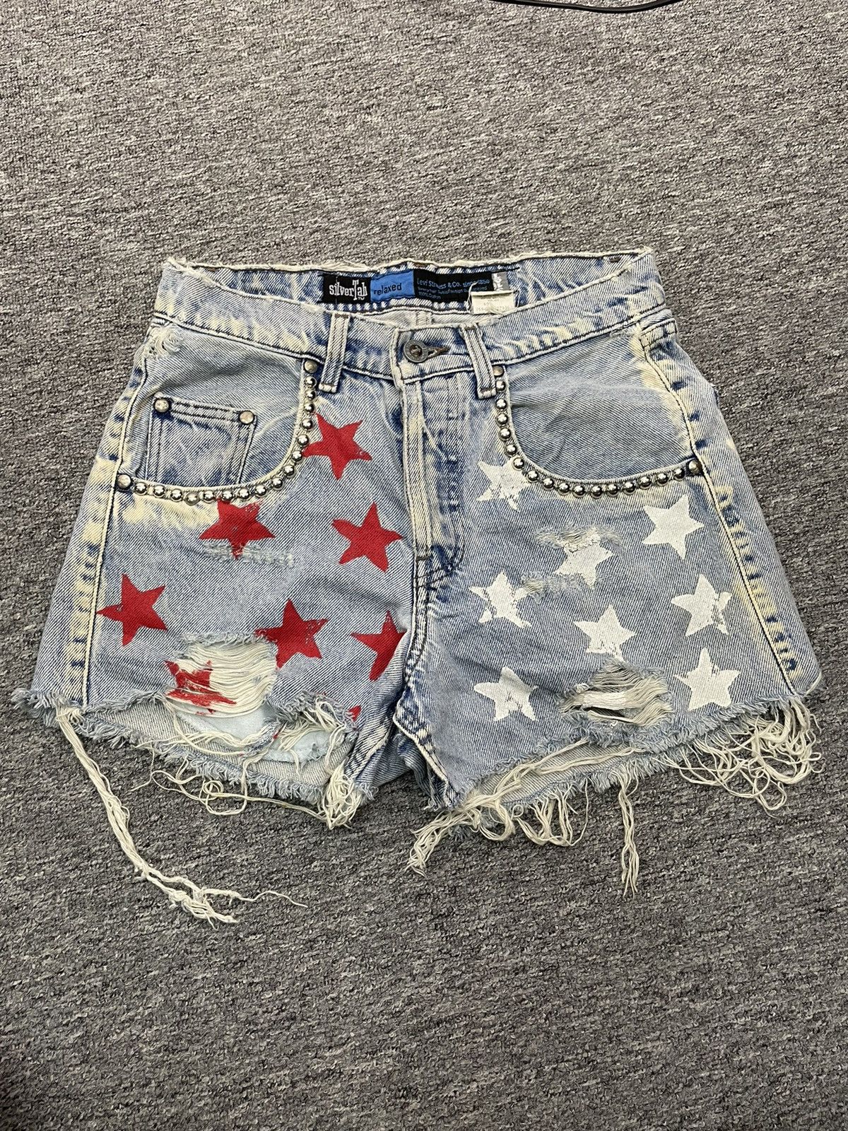 Levi's Vintage 90s Levis Silver Tab Short Jeans Cropped Pant Size 29" - 1 Thumbnail
