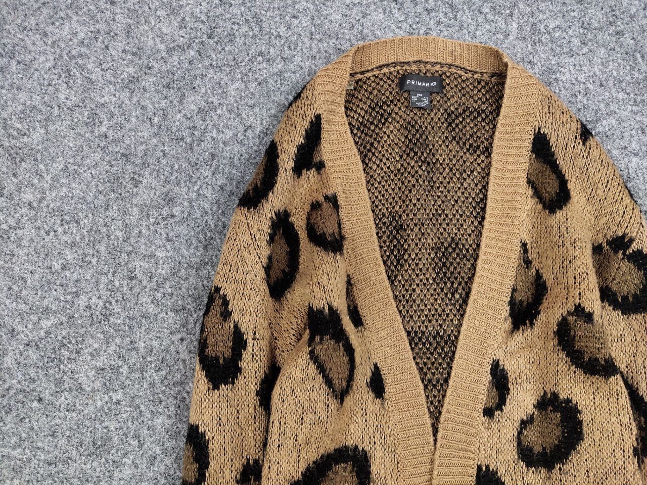 Japanese Brand Vintage 90s Japanese Cardigan Mohair Style leopard Pattern Size S / US 4 / IT 40 - 11 Thumbnail