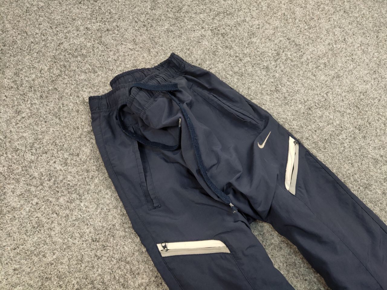 Nike Vintage 90's Nike Swoosh Track Jogger Cargo Blue Pants Size US 34 / EU 50 - 10 Thumbnail