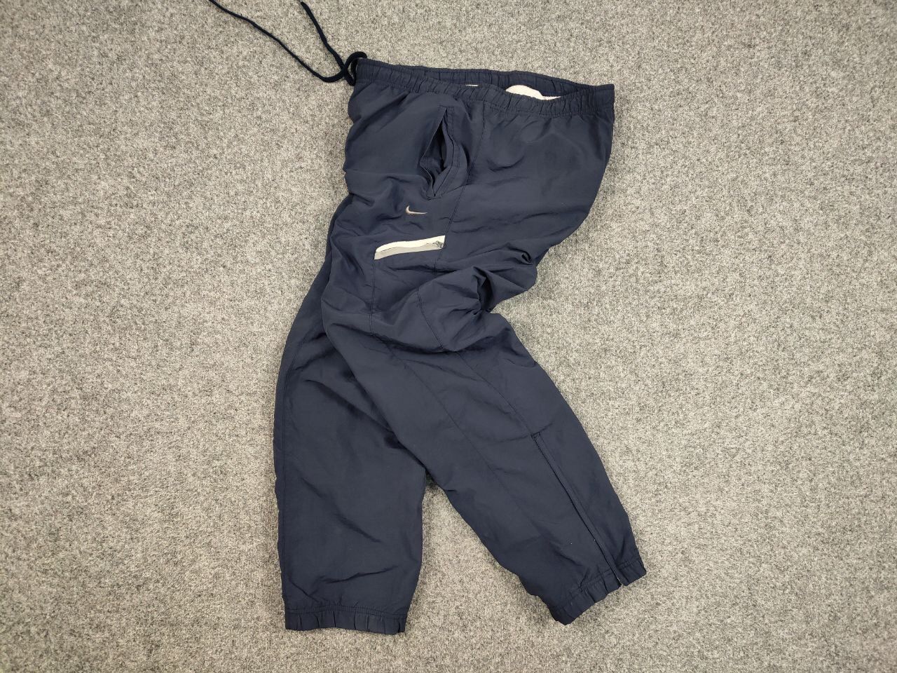 Nike Vintage 90's Nike Swoosh Track Jogger Cargo Blue Pants Size US 34 / EU 50 - 15 Thumbnail
