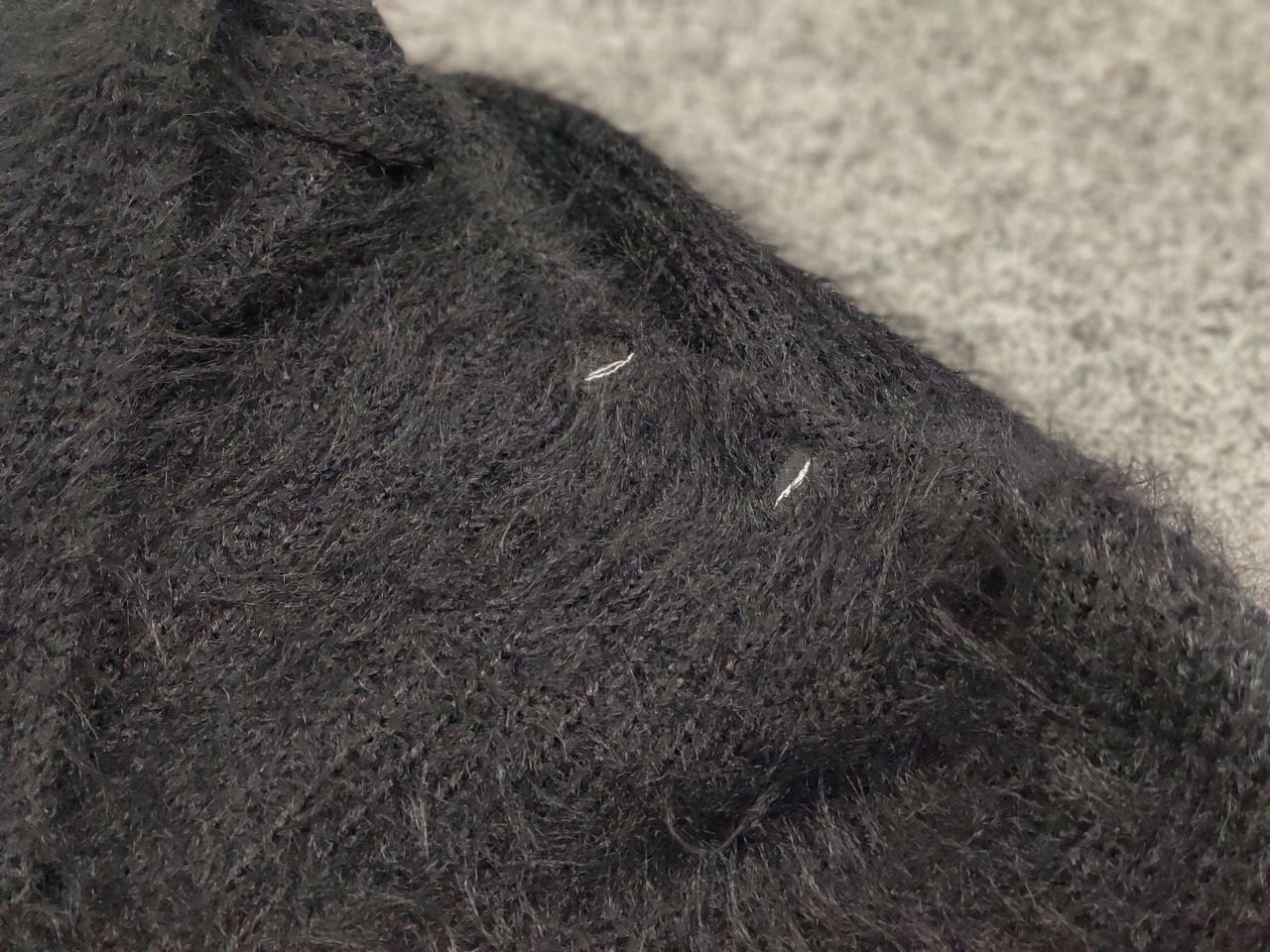 If Six Was Nine Vintage 90's Japanese Black Mohair Style Fuzzy Sweater Size US S / EU 44-46 / 1 - 15 Thumbnail