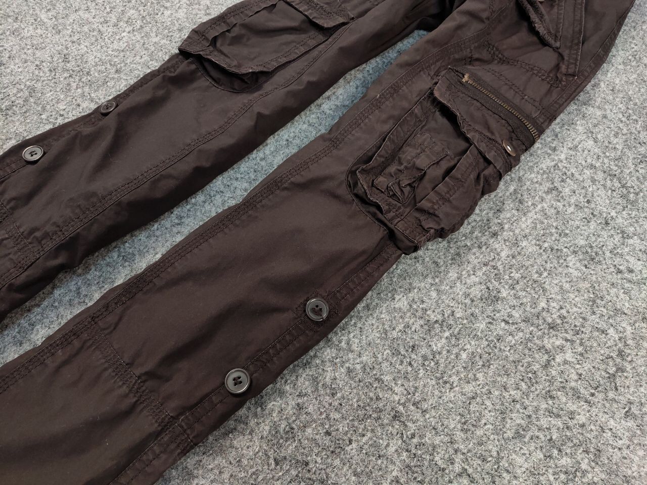 Japanese Brand Vintage 90's Cargo Pants Travis Scott Japan Zip Pocket Size US 29 - 6 Thumbnail
