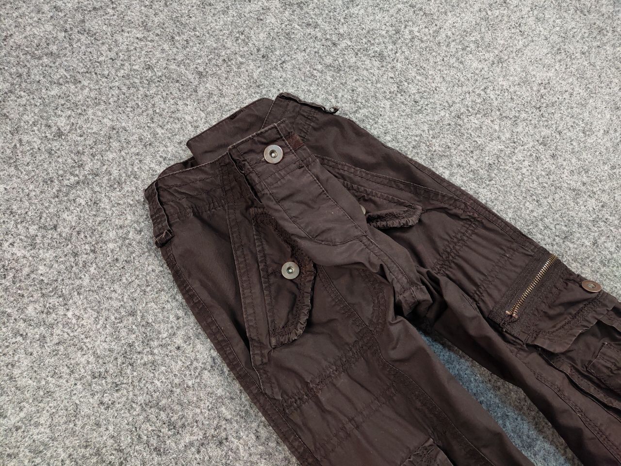 Japanese Brand Vintage 90's Cargo Pants Travis Scott Japan Zip Pocket Size US 29 - 11 Thumbnail