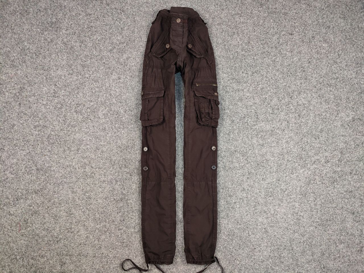 Japanese Brand Vintage 90's Cargo Pants Travis Scott Japan Zip Pocket Size US 29 - 1 Thumbnail