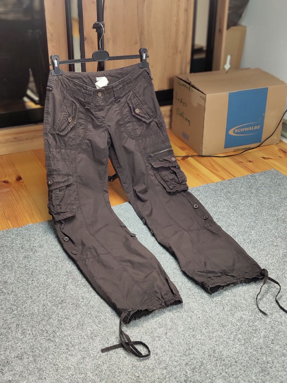 Japanese Brand Vintage 90's Cargo Pants Travis Scott Japan Zip Pocket Size US 29 - 20 Thumbnail