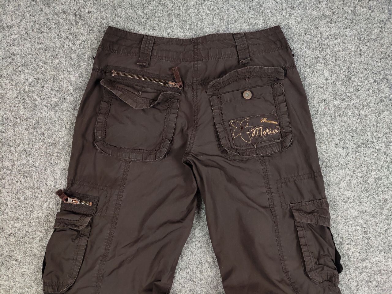 Japanese Brand Vintage 90's Cargo Pants Travis Scott Japan Zip Pocket Size US 29 - 16 Thumbnail