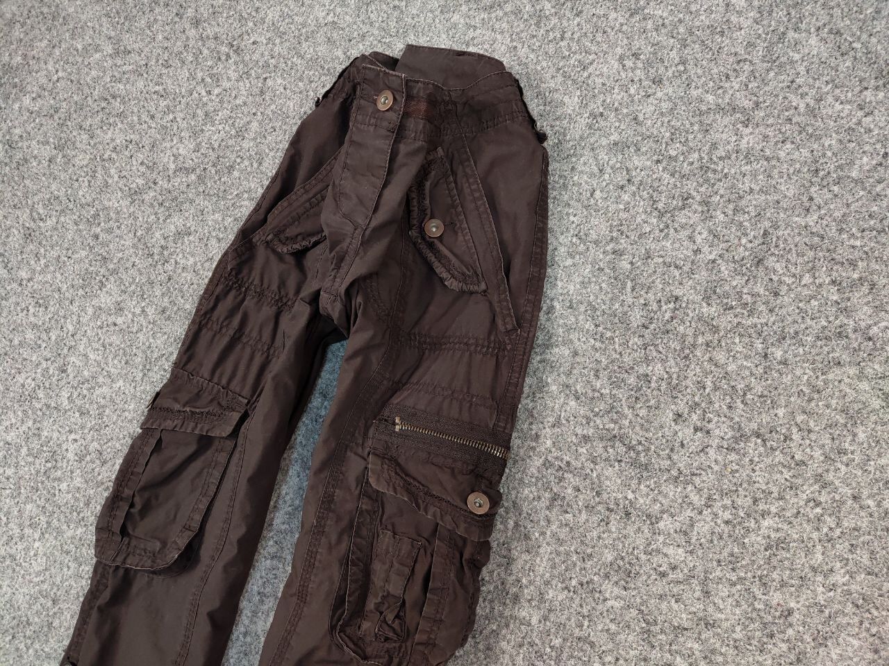 Japanese Brand Vintage 90's Cargo Pants Travis Scott Japan Zip Pocket Size US 29 - 4 Thumbnail