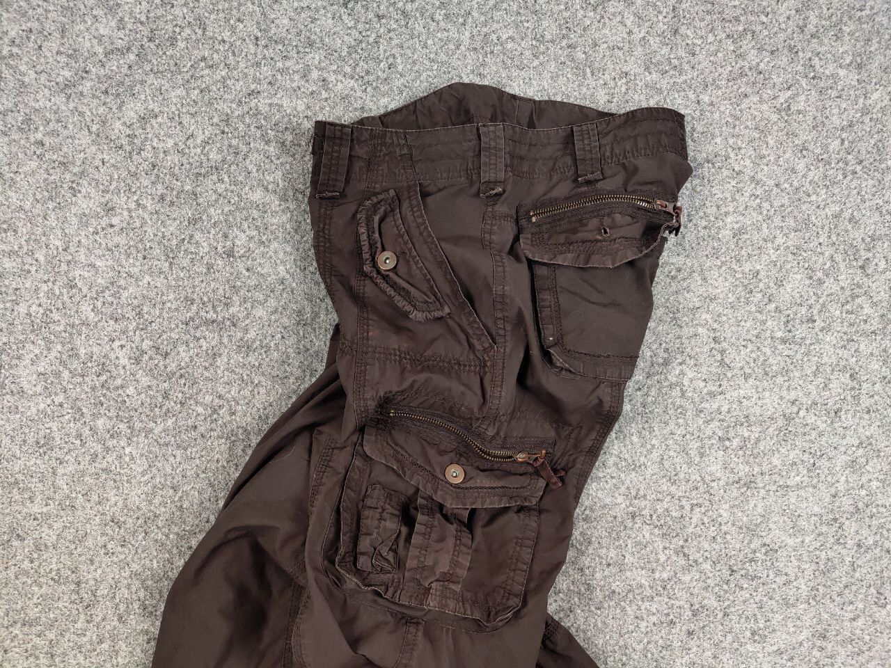 Japanese Brand Vintage 90's Cargo Pants Travis Scott Japan Zip Pocket Size US 29 - 18 Thumbnail