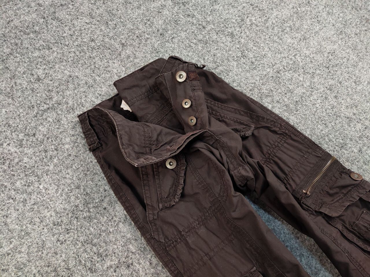 Japanese Brand Vintage 90's Cargo Pants Travis Scott Japan Zip Pocket Size US 29 - 12 Thumbnail
