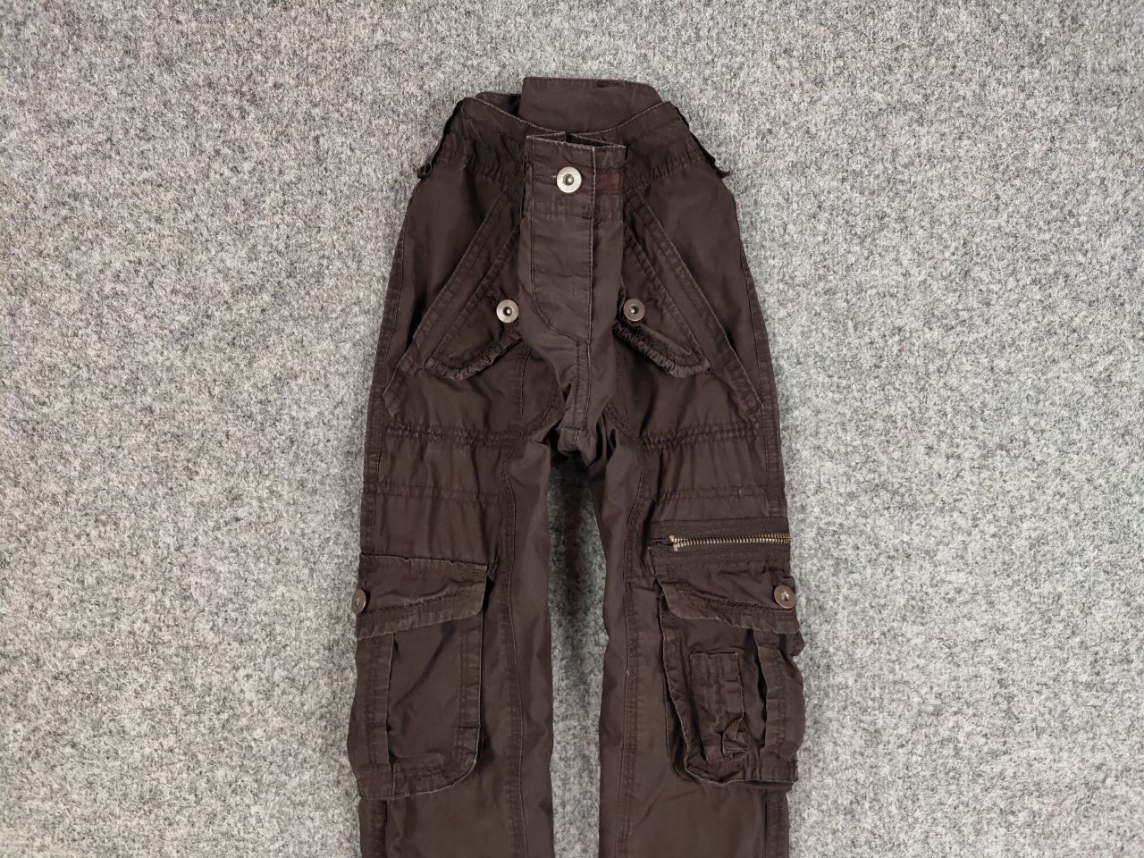 Japanese Brand Vintage 90's Cargo Pants Travis Scott Japan Zip Pocket Size US 29 - 7 Thumbnail
