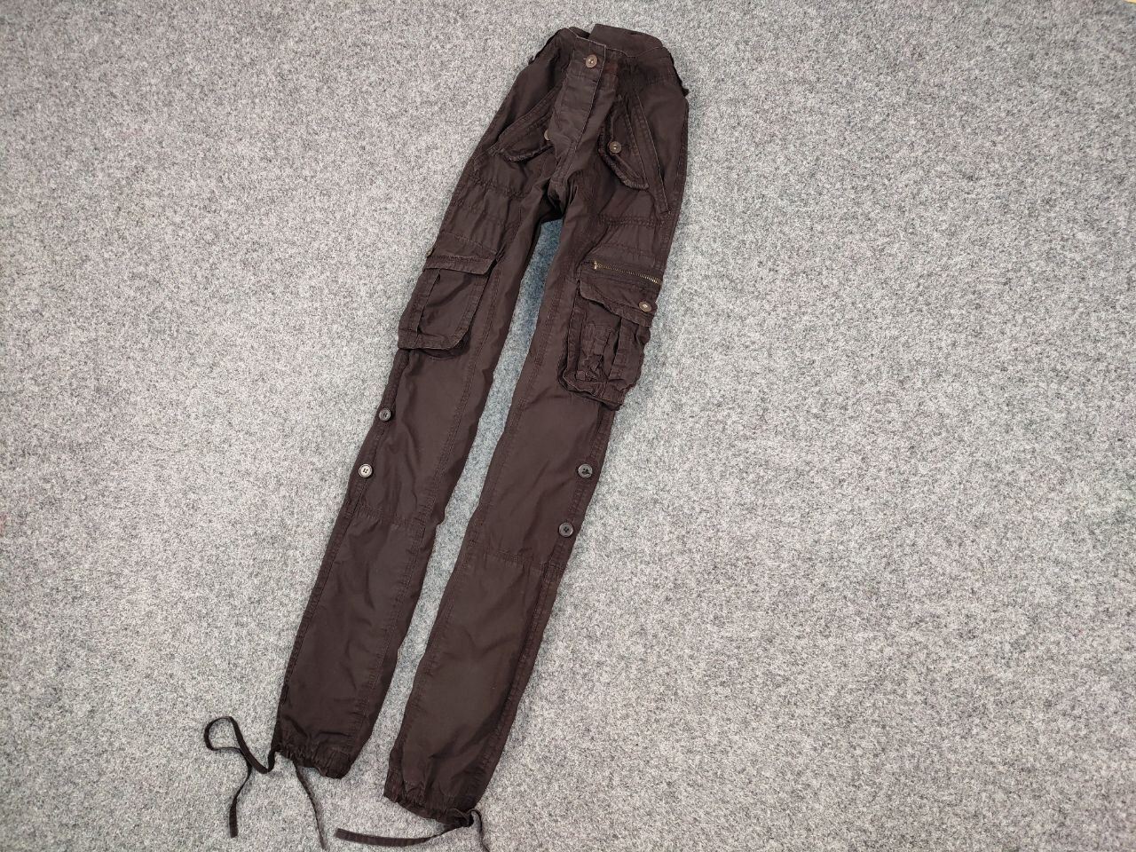 Japanese Brand Vintage 90's Cargo Pants Travis Scott Japan Zip Pocket Size US 29 - 3 Thumbnail