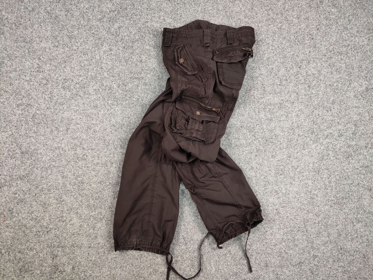 Japanese Brand Vintage 90's Cargo Pants Travis Scott Japan Zip Pocket Size US 29 - 17 Thumbnail