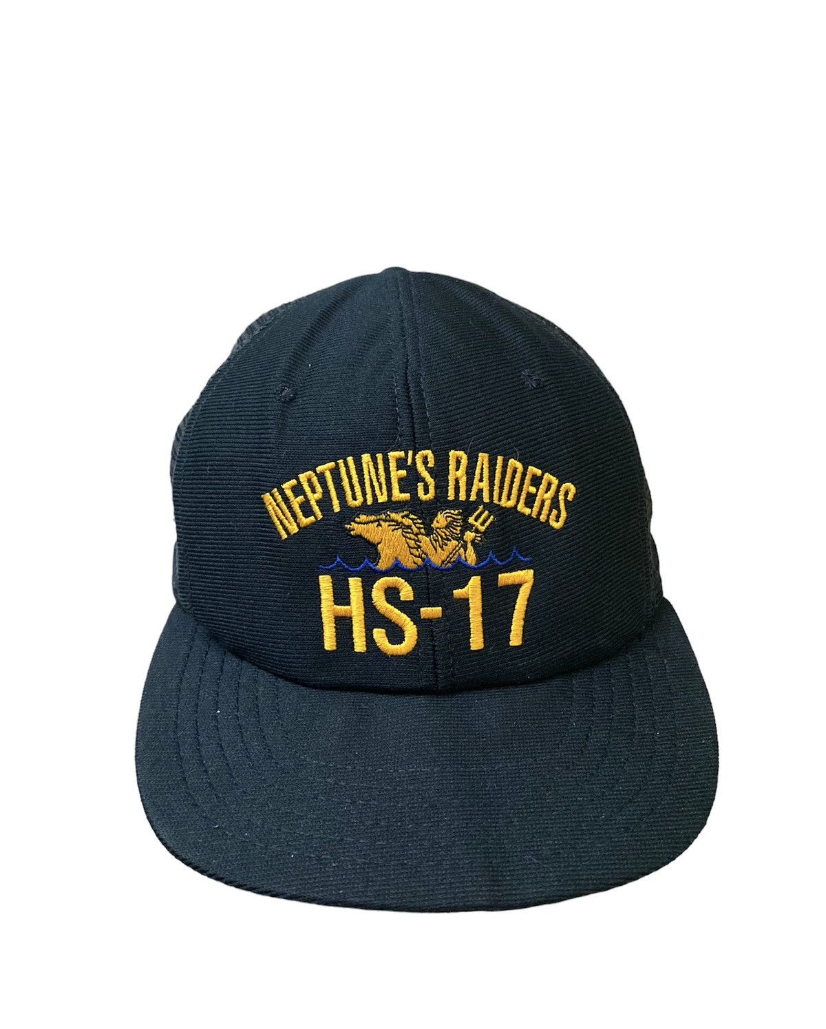 Vintage Vintage Navy Unit Neptune Raiders HS-17 Trucker Hat Size ONE SIZE - 1 Thumbnail