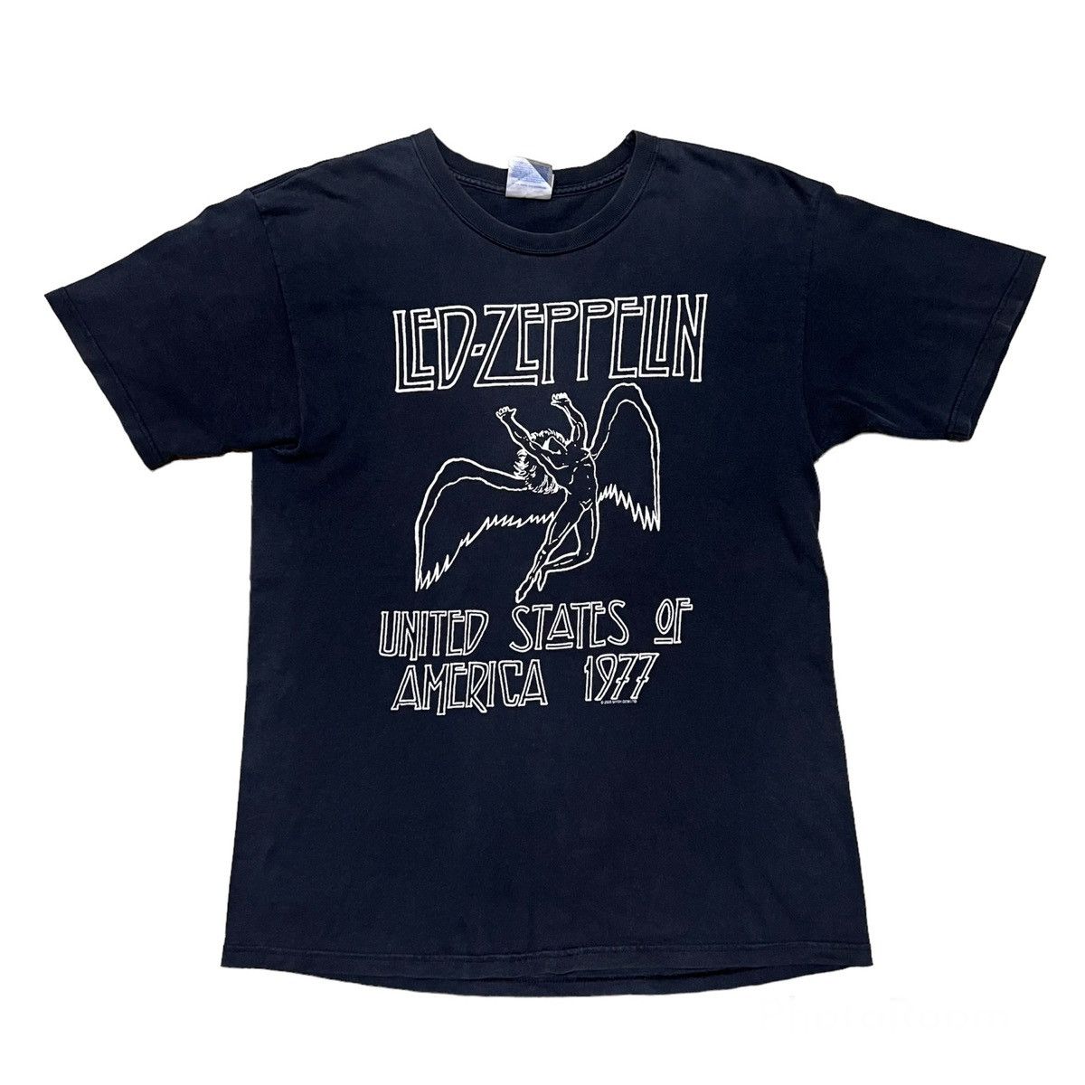 Band Tees × Led Zeppelin Vintage Led Zeppelin Big Logo World Tour T Shirt Size US M / EU 48-50 / 2 - 1 Thumbnail